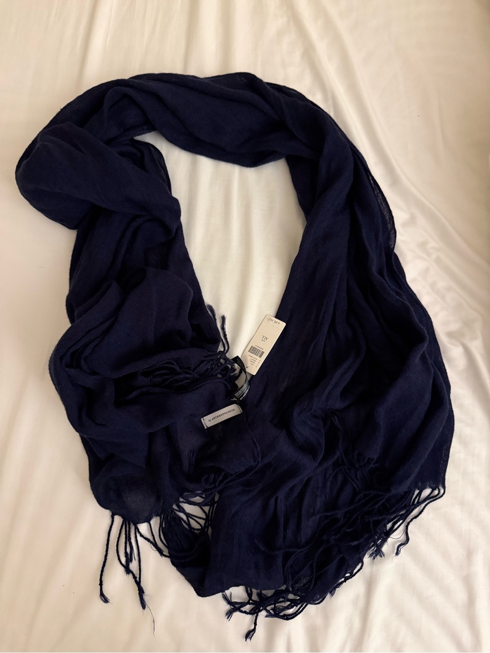 ANTHROPOLOGIE Navy Women's Scarf